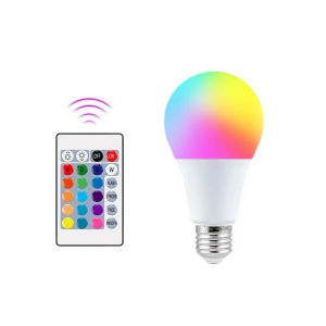 KFV E27 RGB LED Light Bulb 220V Multicolor White Color Changing Lamp with IR Remote Control for Bedroom Party Home Decor