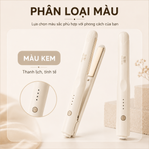 Máy Duỗi Tóc 5 Mức Nhiệt Làm Nóng Nhanh Cho Tóc Mỏng Đến Tóc Dày Nhỏ Gọn Tiện Lợi