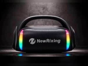50W Portable Wireless Speaker with Subwoofer Built-in Mic TWS Hands-Free Calling 6.5mm Microphone Interface RGB lights