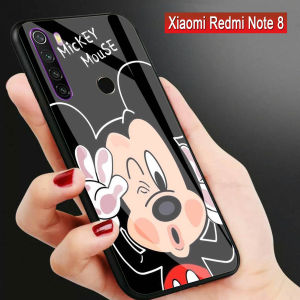 Softcase Glass Karakter Xiaomi Redmi Note 8 - J13 - Casing Hp Xiaomi Redmi Note 8 - Pelindung hp - Case Handphone