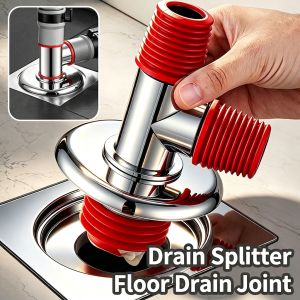 Washing Machine Drain Adapter Floor Drain Cover ABS Silicone 32mm Anti-Odor Anti-Backflow Valve