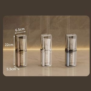 Toothbrush Travel Case Toothbrush 4 Cup Holder Dustproof Case Portable Toothbrush Storage Travel Case Storage Organizer