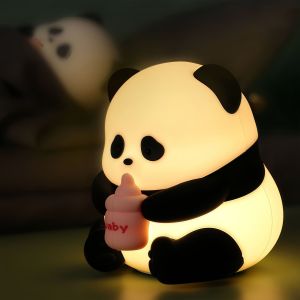Food Grade Silicone Panda Nightlight LED Light Mood Light Child Nightlight Rechargeable Lamp Cute Gifts For Home Room Decoration