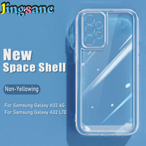 Jingsanc Soft Case For Samsung Galaxy A55 A35 A73 A72 A71 A54 A52 A34 A32 A23 A22 A14 A13 A05s A05 S24 S23 S22 S21 S20 Note 20 Ultra Plus FE LTE 4G 5G Transparent Shockproof Air Bumper Anti-fall Phone Cover Casing A001-1