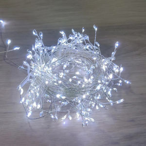 LED String Lights Waterproof Wire Outdoor Indoor Splash Proof LED Decoration Home Festive Christmas Lightings Warm White EU Plug Fairy Lights