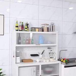 Sideboards & Buffets Sideboards Cabinet Kithchen Cabinet Cupboard Kitchen Sideboard Cabinet Modern Household flip-top floor-standing multi-layer bowl microwave oven multifunctional