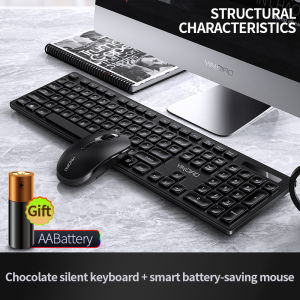 (1-3 Days Delivered)V3max 2.4GHz Wireless Office Keyboard Mouse Set Compatible Portable USB Keyboard(high quality)