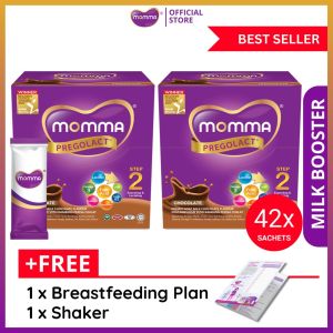 Ready to ship Milk Booster MOMMA ® Pregolact ® Chocolate - 21 Sachets (2 Units) Increases Body Milk