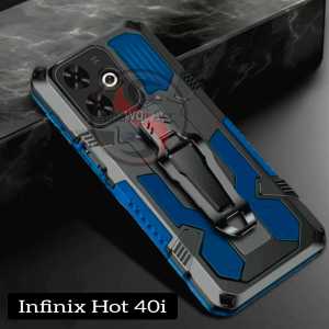 Case Hp Untuk Infinix Hot 40i New Casing Hp Kickstand Armor Belt Clip Terbaru