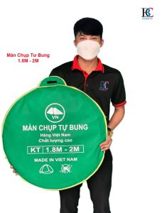 Màn chụp tự bungdễ dàng gấp gọn đỉnh chóp chất dày loại 1 đủ kích thước 1m6 1m8 2m2