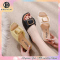 BRONSKI Sandals for women  2024 Korean New Fashion Women Sandals Flat Sandals Flat Slippers. 