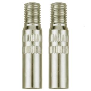 ตัวขยายก้านวาล์วชุบโครเมียมพรีเมี่ยมดีไซน์ทนทานต่อการก่อสร้างทองเหลืองทนทานต่อสภาพอากาศเหมาะสำหรับรถจักรยานยนต์ยานพาหนะ2ชิ้น