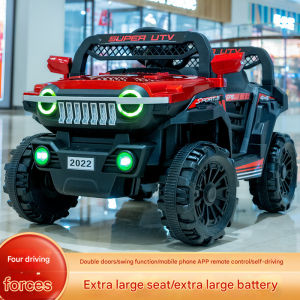 jeep Children Electric Car Kids Jeep Off-road Rechargeable Remote Control Toy Car Kids Ride-o