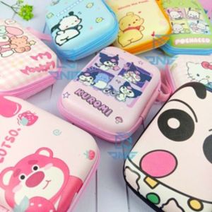 POUCH JUMBO Persegi Panjang Karakter Kuromi Lotso Melody Dompet Pouch Penyimpanan Headset Handsfree Charger Kabel