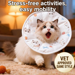 ✨ Adjustable Pet Recovery Collar/Soft Cone/Comfortable Neck Guard For Dogs & Cats/Anti-Bite/Anti-Scratch/Healing Protection/Pet Elizabethan Collar