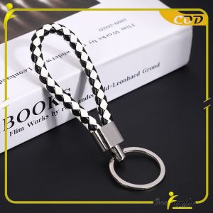 ONE-C1198 Gantungan Kunci Kulit Braided Kepang Aksesoris Mobil Motor Tas Wanita / Keychain Ganci