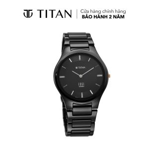 Đồng hồ nam TITAN Edge dây Solid Ceramic mặt 40.5MM dây màu đen 1696NC12