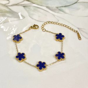 High-end womens accessories: stainless steel series double-layer bead butterfly flower headless bracelet niche versatile jewelry