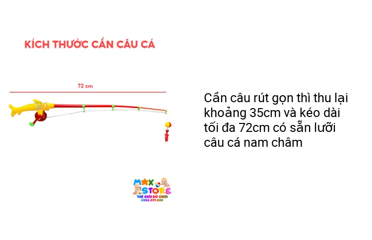 Mua Rổ đồ chơi câu cá nam châm cần rút