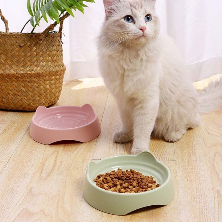 JNFGTV Plastic Ear Threaded Puppy Kitten Standing Puppy Feeder Dish Pet ...