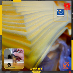 Yellow foam Royal foam padded size 150 cm x 100 cm x 1 cm
