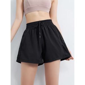 【SG 🚚】Women High Waist Sports Shorts Quick Dry Breathable Loose Gym Yoga Shorts Outdoor Travel Casual Short Pants