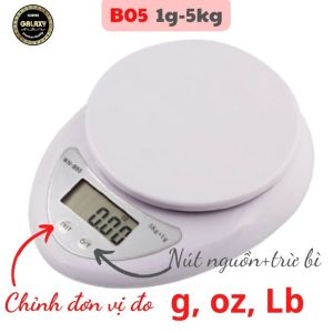 Cân Điện Tử Mini Nhà Bếp 1g-5kg WH-B11 Màu Đỏ Tiện Ích Độ Chính Xác Cao