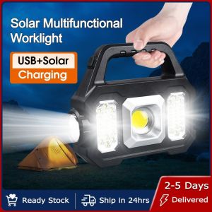 Lampu Camping Emergency Led Super Terang Lampu Kerja 4-in-1 Worklight COB Outdoor cas USB