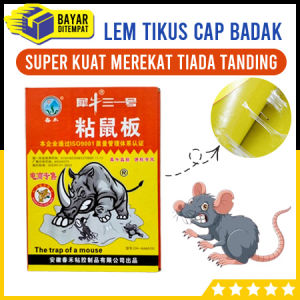 Lem Tikus Papan Perangkap Lengket Cap Badak