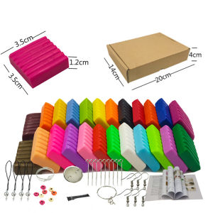 24 Colors Polymer Clay DIY Jewelry Soft Molding Craft Clay Blocks Birthday Gift for Kids