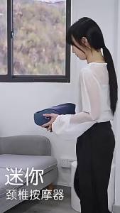 Cervical Massage Pillow Electric Kneading Hot Compress Waist Neck Multi Function Household Multi Gear Massager For Home Office Use