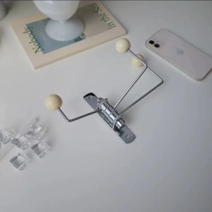 xpkQ Wall Hook Swivel Metal Coat Rack with Wood Decor Balls Cute Foldable Storage Hooks for Hanging Towel Bathroom Kitchen Bedroom X2Z8B
