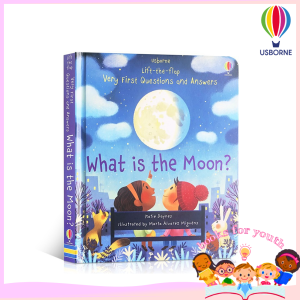 USBORNE Very 1st Q&A "What is the Moon?" [Lift-the-Flap][Board Book]