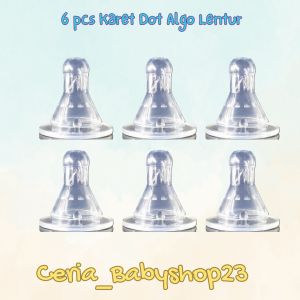 12Pcs Karet Dot Bayi Botol Algo Reguler Bahan Silikon Elastis Bisa Direbus Aman Sudah BPA Free Karetnya Lentur
