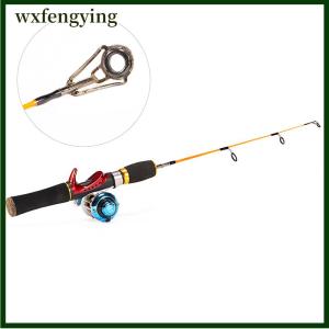 wxfengying Cần câu cá trên băng Bộ Cần Câu Cá Mùa Đông hai đầu cần câu quay