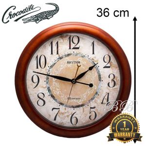 100% ORIGINAL RHYTHM Westminster Wooden Melody Quiet Analogue Wall Clock (Jam Dinding Kayu Berbunyi) CMH803 RTCMH803NR06