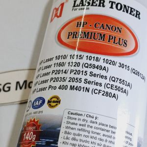Mực in Laser cho máy in HP CANON: HP 12A Canon 2900 - NET 140g / Màu Đen