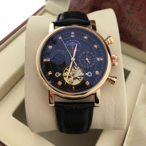 PATEK PHILIPPE Watch For Men Sale Original Mechanical Automatic Watch Men Water Proof Watch Fashion Sports Watch For Women PATEK PHILIPPE Watch Stainless steel Leather Strap