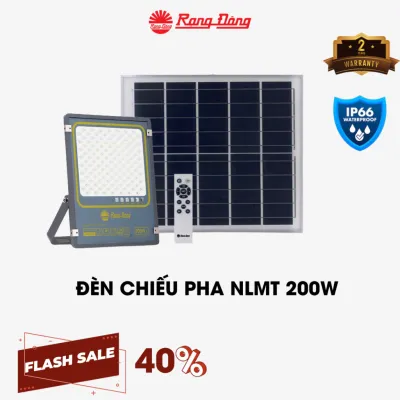 Đèn Năng Lượng Mặt Trời Rạng Đông 200W/300W Đèn Led Chống Loá Siêu Sáng Loại Pha Thế Hệ Mới Chống NướcHàng Chính Hãng