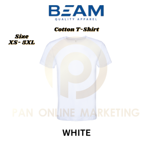 100% Cotton Men Short Sleeve T Shirt Women Ultifresh Beam BCR01 2.0 Baju t shirt Lelaki Lengan Pendek Baju Lelaki Pre Shrunk