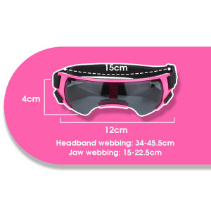 HamshMoc Stylish Dog Goggles Sun & Dust Protection Bendable Fit No-Pressure Band Happy Outdoor Adventures
