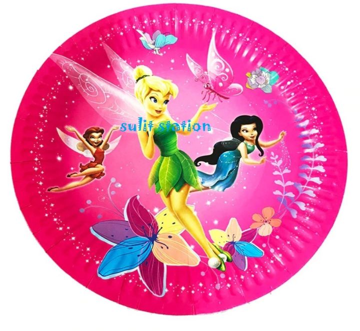 10pcs TINKERBELL FAIRY TINKER BELL BELLE THEMED BIRTHDAY DISPOSABLE ...