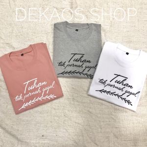 KAOS ROHANI / KAOS ROHANI PRIA / KAOS ROHANI WANITA / ATASAN ROHANI KRISTEN / KAOS ROHANI KRISTEN / KAOS ROHANI KATOLIK / KAOS SALIB / BAJU SALIB / DEKAOS 930