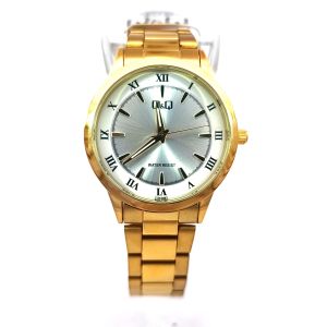Q&Q C10A-048PY Gold & Silver Mens Dress Watch