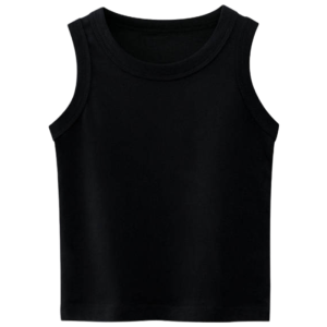 [Fast Shipping] Kid Vest Snug Cotton Vest Solid Color Simple Sleeveless Top for Kids Baby 2-9 Yrs Old