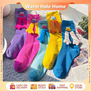 Big Hand Socks for Women Cute Sausage Socks Mouth Dopamine Mid Tube Socks Home Floor Socks