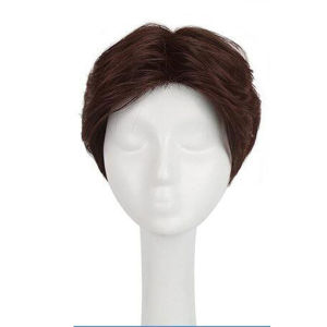 【B.Q】Fashion Full Wig 100% Real Human Hair Stylish Design for Men