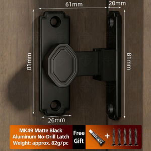 Keranixy Aluminum Alloy 90 Degree Door Lock Flip Latch Security Sliding Window Lock Anti Theft Sliding Door Hardware