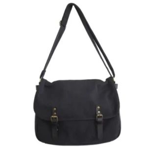 ⭐COD⭐Mens and womens crossbody bag casual retro canvas bag fashionable and simple shoulder bag ing