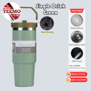 Teemo 890ml 304 Stainless Steel Handheld Thermal Insulated Vacuum Tumbler Double Drink Hot or Cold Mugatar Bottle- Fulfilled by TEEMO SHOP